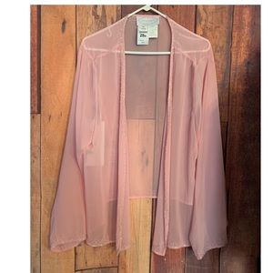 NWT  chiffon cardigan with beading
